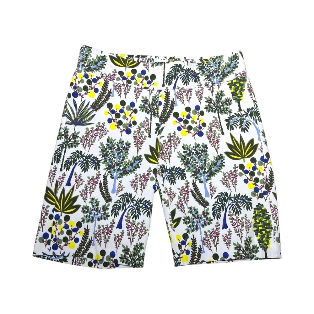J.McLaughlin Maise Pull-on Bermuda Shorts Floral Wrinkle Resistant Amelia Size 2